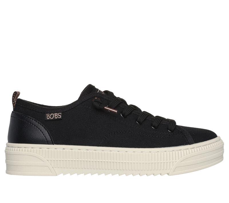 Women's Wide Fit Skechers Bobs Copa 114640 Canvas Shoes - Image 2