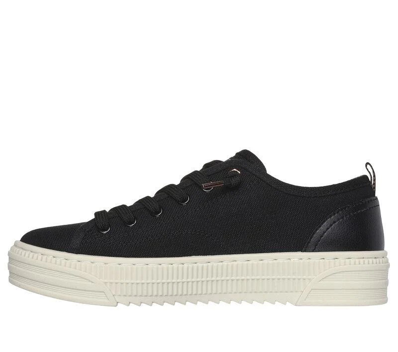 Women's Wide Fit Skechers Bobs Copa 114640 Canvas Shoes - Image 4