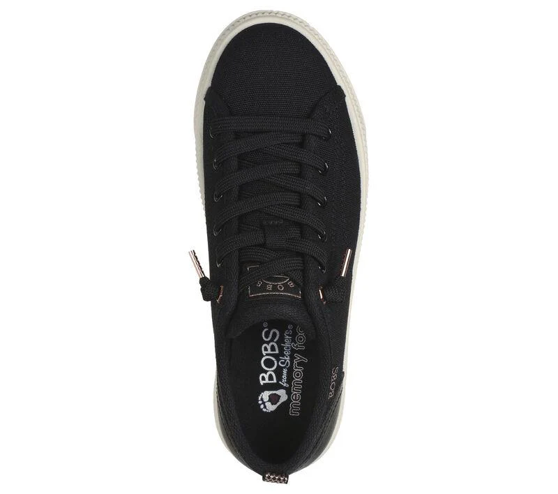 Women's Wide Fit Skechers Bobs Copa 114640 Canvas Shoes - Image 5