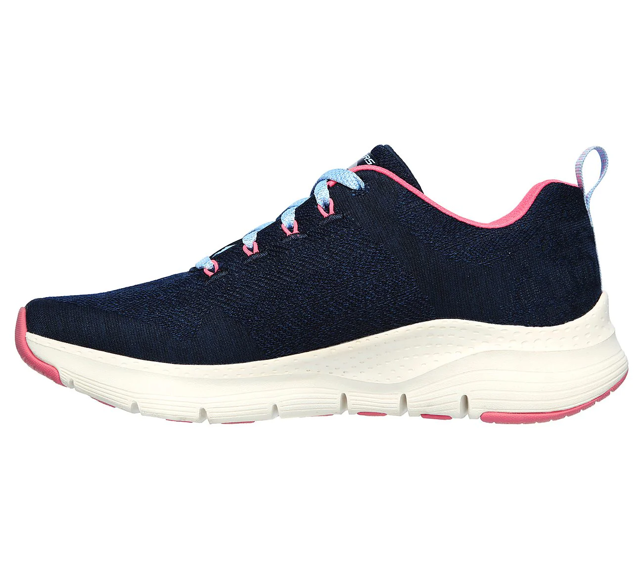 Womens Wide Fit Skechers Comfy Wave 149414 Arch Fit Trainers - Image 4
