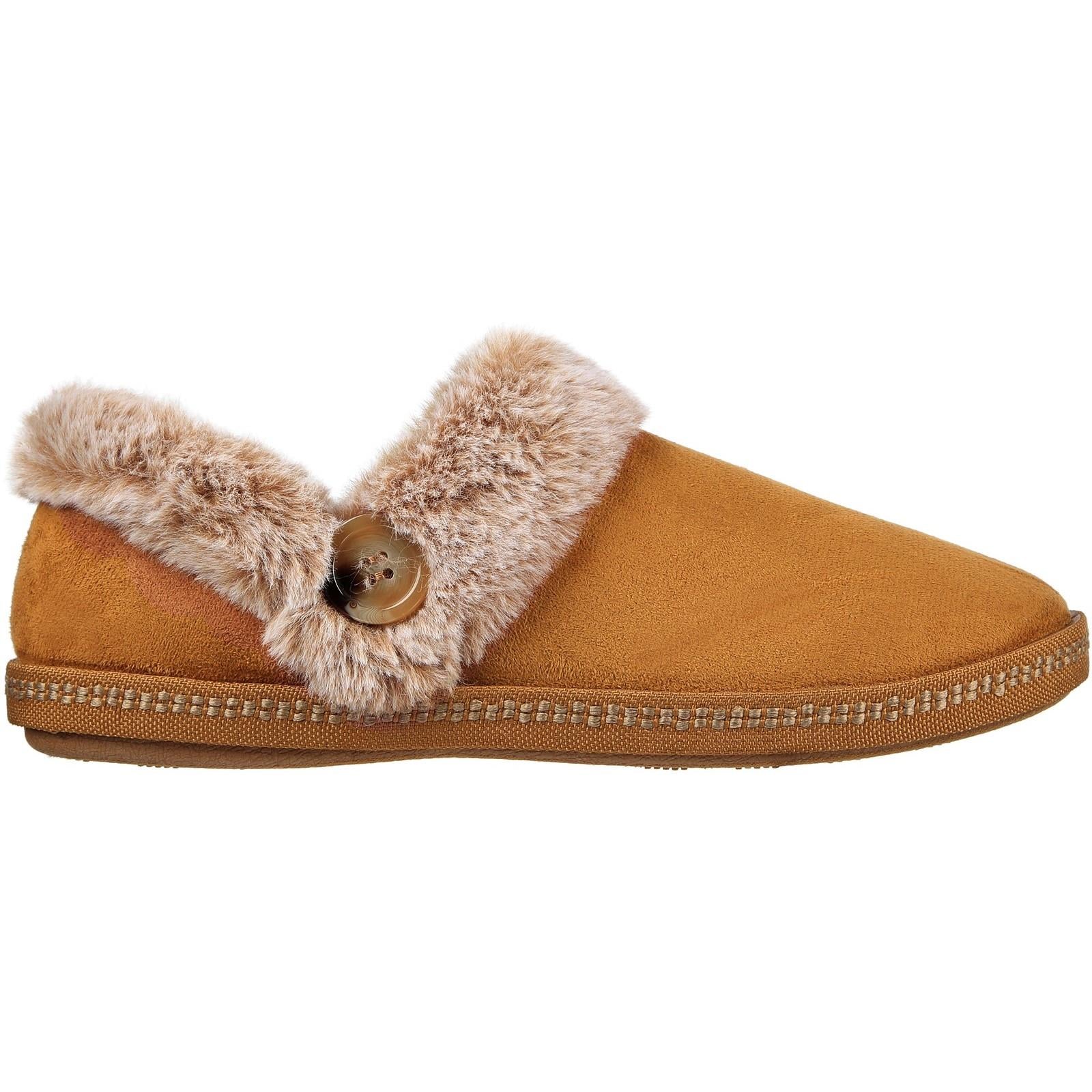 Women's Wide Fit Skechers Cozy 167219 Campfire Fresh Toast Slippers - Image 7
