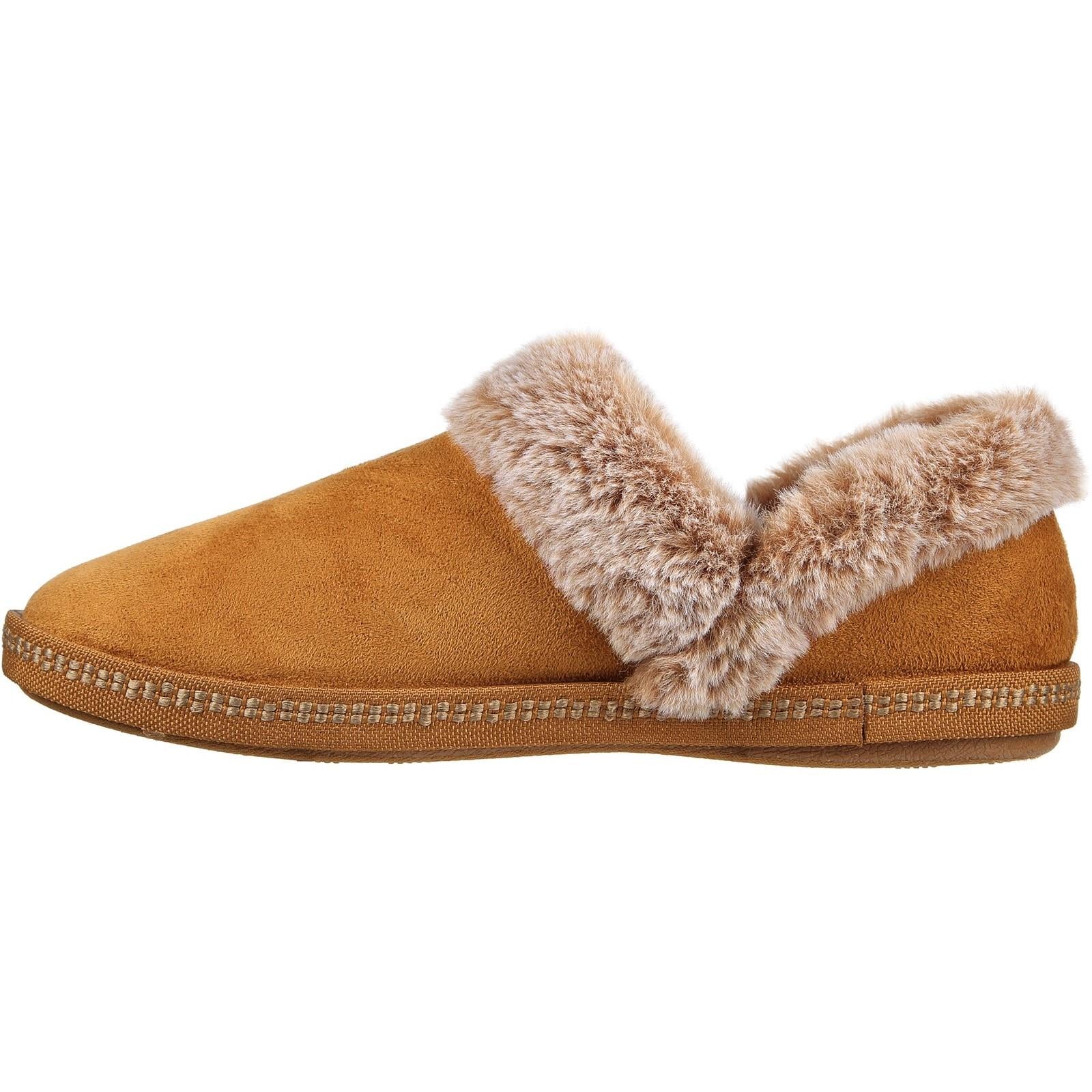 Women's Wide Fit Skechers Cozy 167219 Campfire Fresh Toast Slippers - Image 9