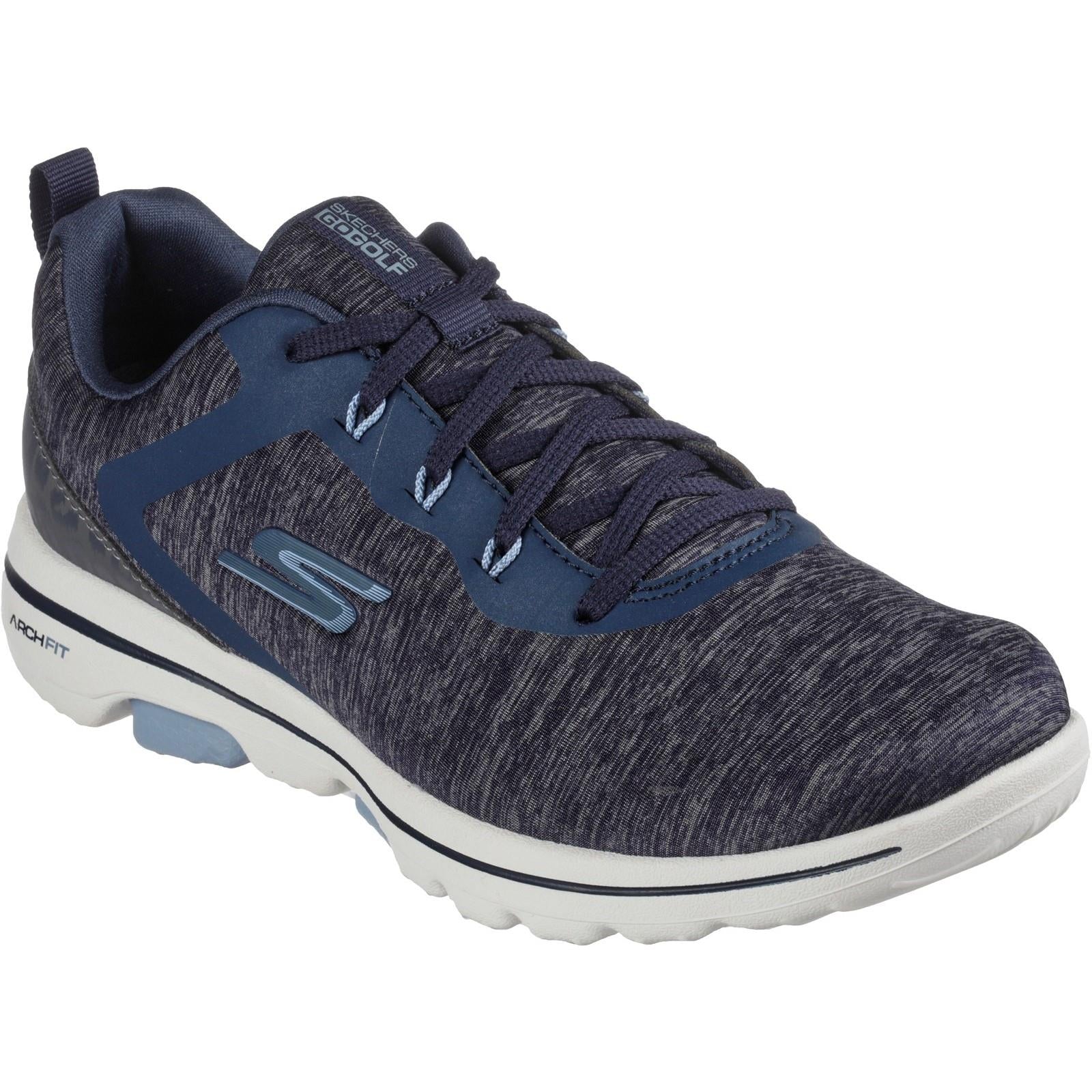 Women's Wide Fit Skechers Go Golf Walk 5 Trainers - Image 8