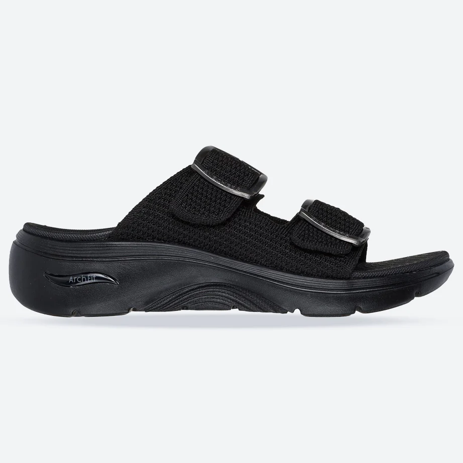 Women's Wide Fit Skechers Go Walk Arch Fit 2.0 Destined Sandals