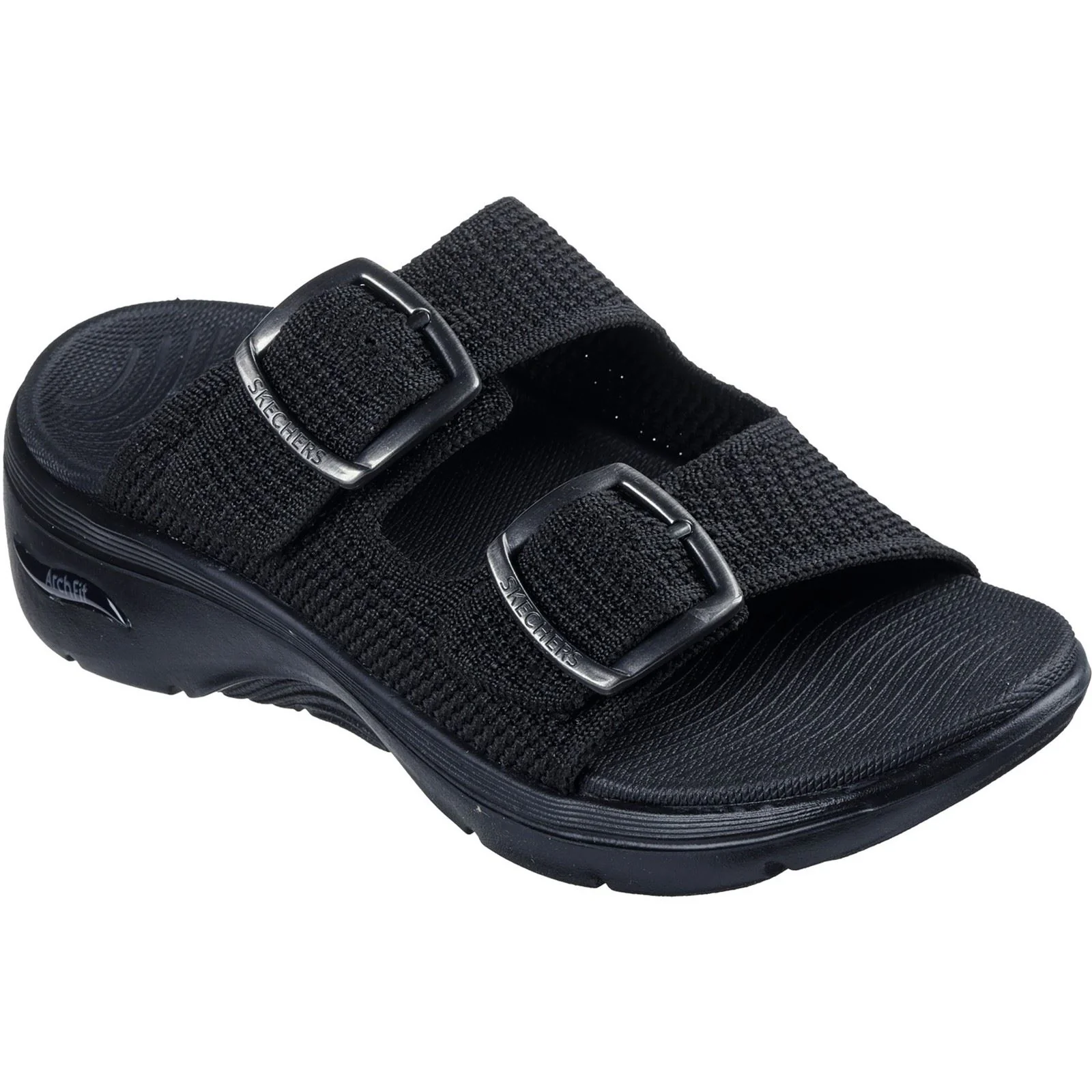 Women's Wide Fit Skechers Go Walk Arch Fit 2.0 Destined Sandals - Image 3