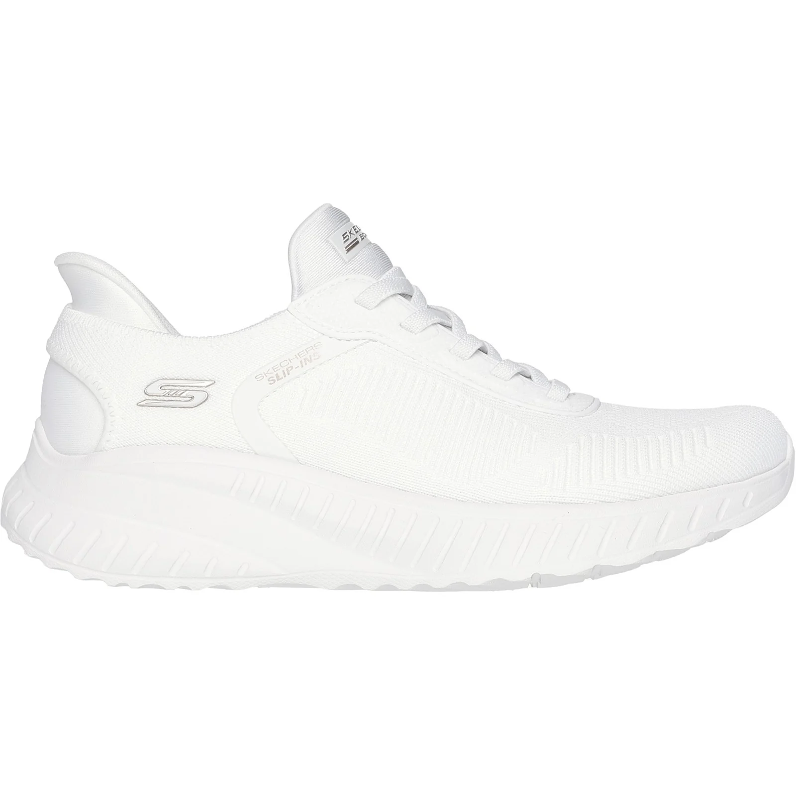 Women's Wide Fit Skechers Slip-ins 117497 Waves Bobs Sport Squad Trainers - Image 18