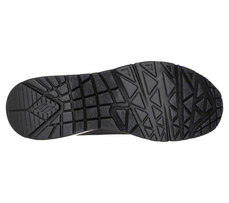 Women's Wide Fit Skechers Uno 155196 Shimmer Away Trainers - Image 6