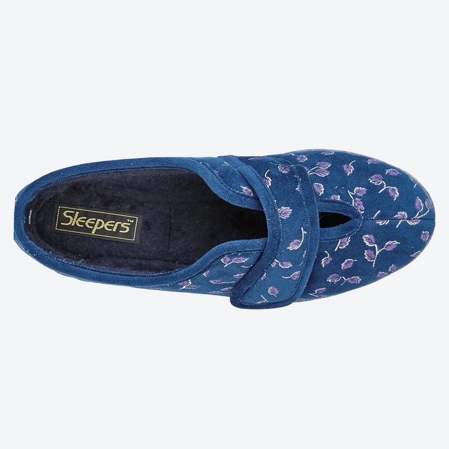 Womens Wide Fit Sleepers LS941NC Ivy Slippers - Image 4